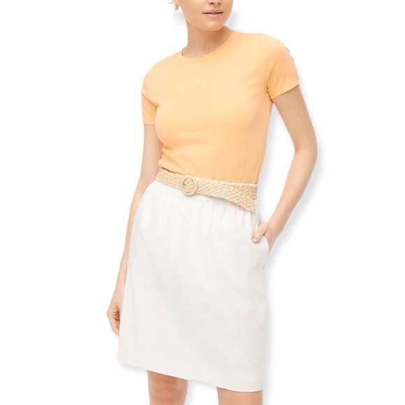 J. CREW Vintage Cotton Tee Crewneck Neon Mango Short Sleeve T-Shirt - Picture 2 of 9